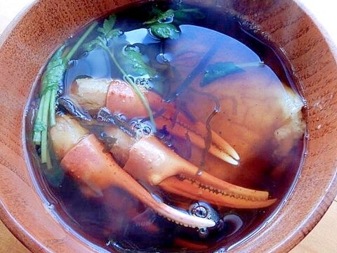 5分!?焼き茹で餅で❤塩昆布とカニ爪の雑煮♪